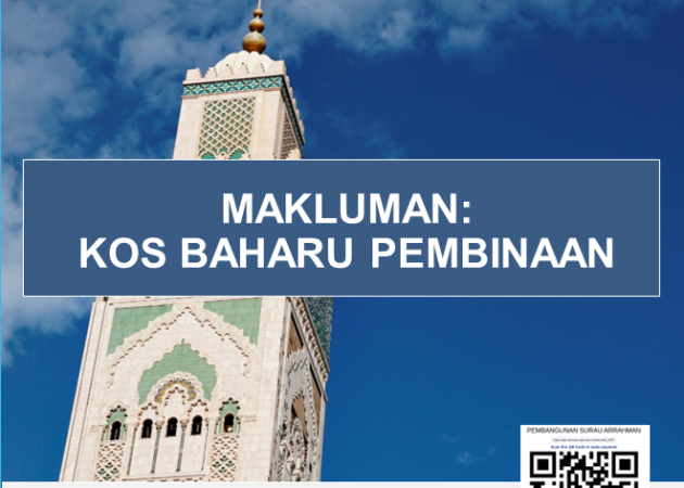 KOS BAHARU PEMBINAAN SURAU